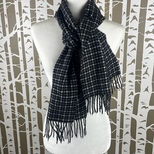 100% Cashmere Scarf Plaid Print